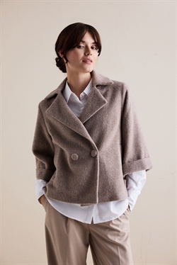 BTF Uldjakke - 40.0041 - Dark Oakmeal Melange - Beige 